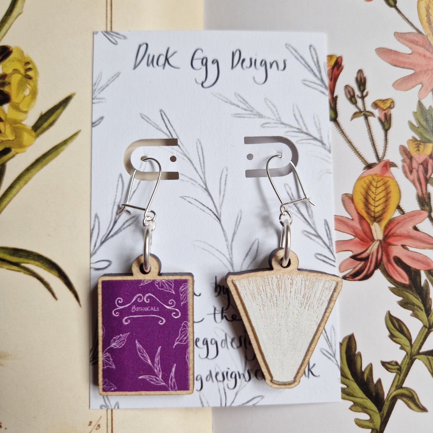 Book Earrings