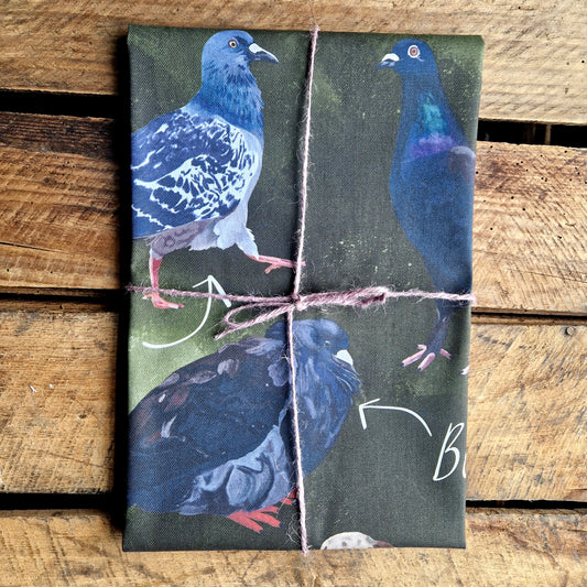 A Flock Of Pigeons Tea Towel