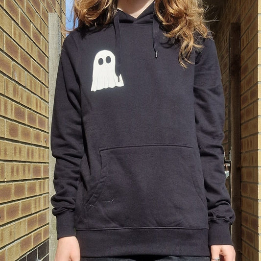 Flower Ghost Hoodie - Unisex S, last one