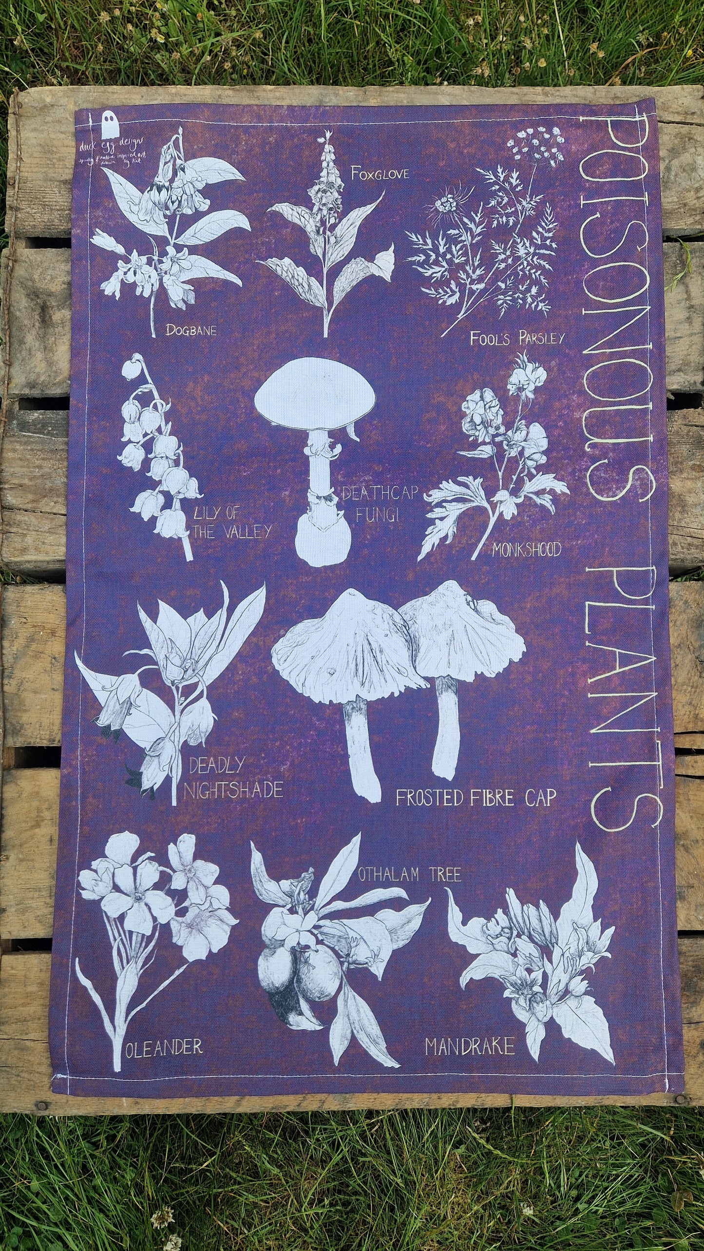 Poison Plants Tea Towel