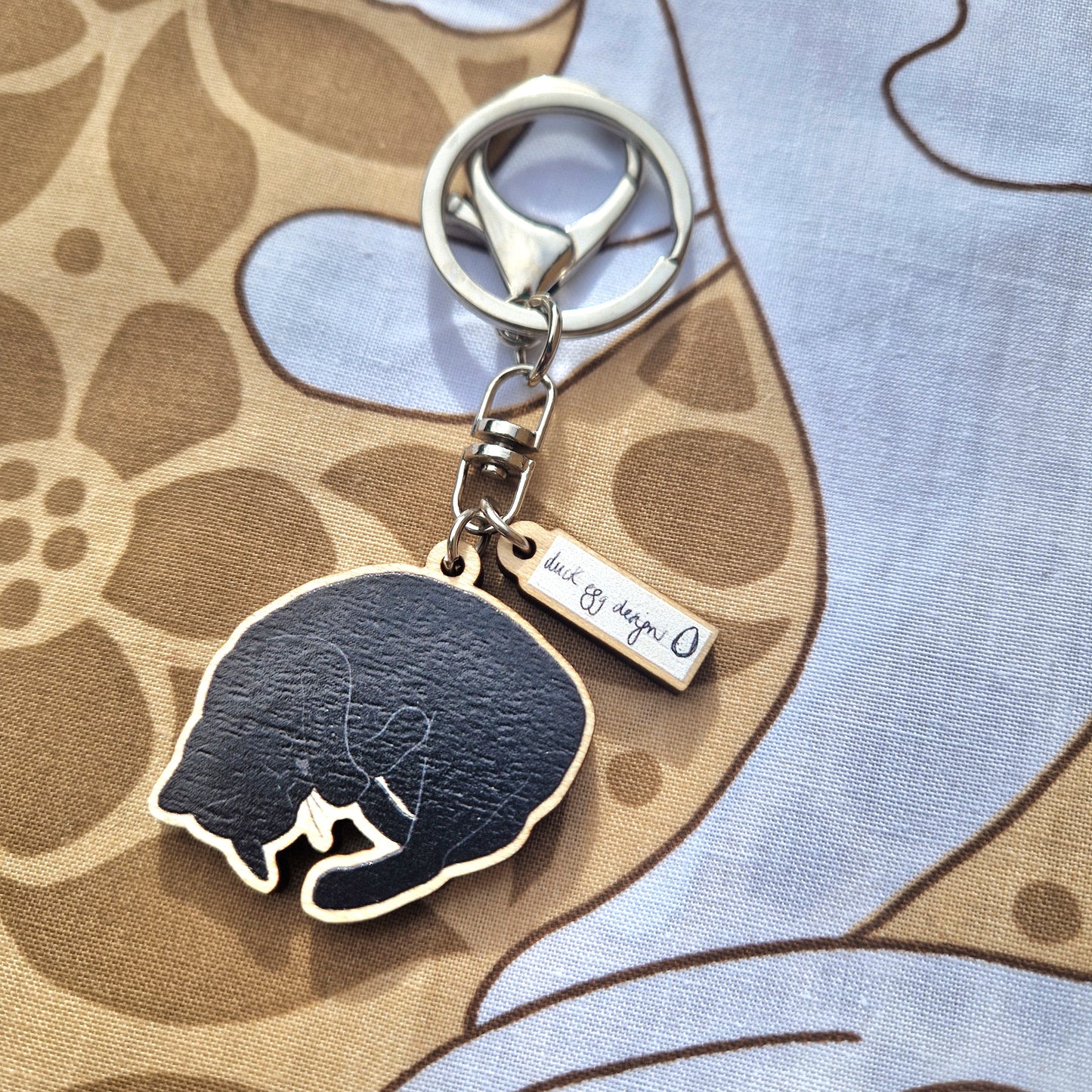 Cocoa Black Cat Keyring