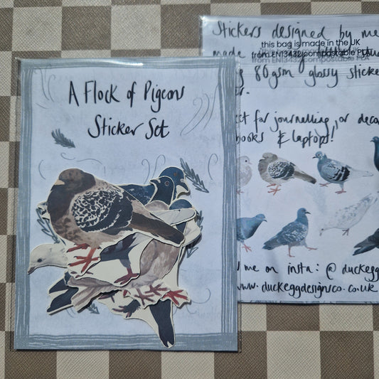 Pigeon Sticker Set