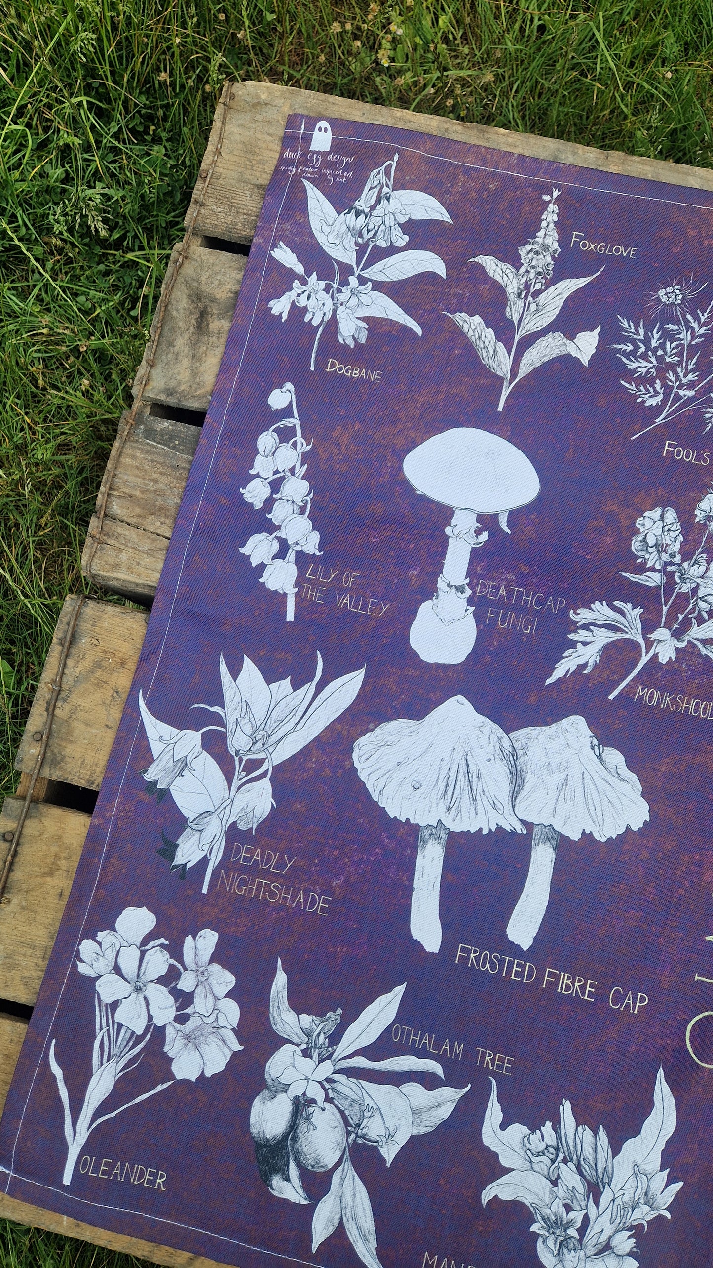 Poison Plants Tea Towel