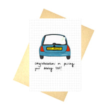 Load image into Gallery viewer, Congratulations On Passing Your Driving Test Card
